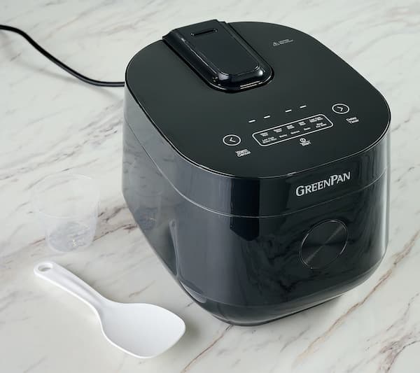 GreenPan 2Qt Ceramic Fuzzy Logic Carb Reducing Rice Cooker