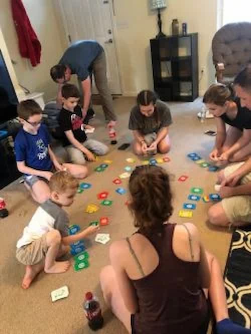 playing board games
